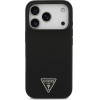 Guess Case Silicone Triangle Logo Magsafe For Iphone 17 Pro Black - (GUHMP17LSCTRLMK)