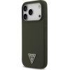 Guess Case Silicone Triangle Logo Magsafe For Iphone 17 Pro Khaki - (GUHMP17LSCTRLMA)