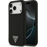 Guess Case Silicone Triangle Logo Magsafe For Iphone 17 Pro Max Black - (GUHMP17XSCTRLMK)