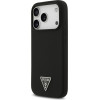 Guess Case Silicone Triangle Logo Magsafe For Iphone 17 Pro Max Black - (GUHMP17XSCTRLMK)
