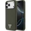 Guess Case Silicone Triangle Logo Magsafe For Iphone 17 Pro Max Khaki - (GUHMP17XSCTRLMA)