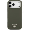Guess Case Silicone Triangle Logo Magsafe For Iphone 17 Pro Max Khaki - (GUHMP17XSCTRLMA)