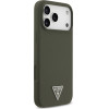 Guess Case Silicone Triangle Logo Magsafe For Iphone 17 Pro Max Khaki - (GUHMP17XSCTRLMA)