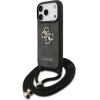 Guess Etui 4G Big Logo Cord Stap Crossbody Do Iphone 17 Pro Czarny - (GUHCP17LP4GMGCRK)