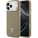 Guess Etui Grained Triangle Logo Magsafe Do Iphone 17 Pro Brazowy - (GUHMP17LPGTSPSW)