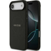 Guess Grained Ring Magsafe Case For Iphone 17 Air Black - (GUHMP17MPGHSMMK)