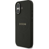 Guess Grained Ring Magsafe Case For Iphone 17 Black - (GUHMP17SPGHSMMK)