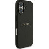 Guess Grained Ring Magsafe Case For Iphone 17 Black - (GUHMP17SPGHSMMK)