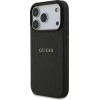 Guess Grained Ring Magsafe Case For Iphone 17 Pro Black - (GUHMP17LPGHSMMK)