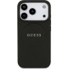 Guess Grained Ring Magsafe Case For Iphone 17 Pro Black - (GUHMP17LPGHSMMK)