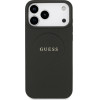 Guess Grained Ring Magsafe Case For Iphone 17 Pro Max Black - (GUHMP17XPGHSMMK)