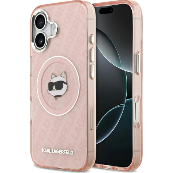 Karl Lagerfeld Case Iml Choupette Head Logo Magsafe For Iphone 17 Pink - (KLHMP17SHMKBCHOP)