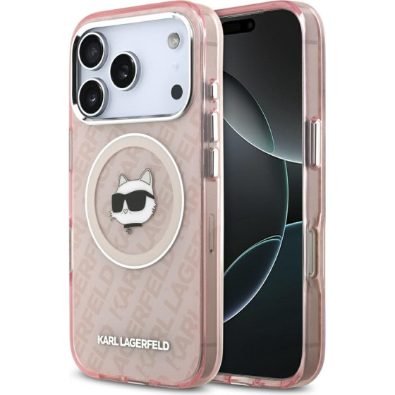 Karl Lagerfeld Case Iml Choupette Head Logo Magsafe For Iphone 17 Pro Max Pink - (KLHMP17XHMKBCHOP)