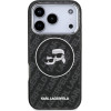 Karl Lagerfeld Case Iml Glitter Karl & Choupette Heads Logo Magsafe For Iphone 17 Pro Black - (KLHMP17LHMKBKCHOK)