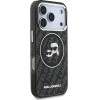 Karl Lagerfeld Case Iml Glitter Karl & Choupette Heads Logo Magsafe For Iphone 17 Pro Black - (KLHMP17LHMKBKCHOK)