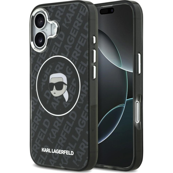 Karl Lagerfeld Case Iml Karl Head Logo Magsafe For Iphone 17 Pro Black - (KLHMP17SHMKBKHOK)