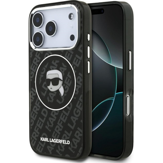 Karl Lagerfeld Case Iml Karl Head Logo Magsafe For Iphone 17 Pro Max Black - (KLHMP17XHMKBKHOK)