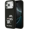 Karl Lagerfeld Case Silicone K&C Sketch & Logo Magsafe For Iphone 17 Pro Black - (KLHMP17LSKCGRGOK)