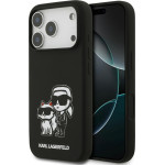 Karl Lagerfeld Case Silicone K&C Sketch & Logo Magsafe For Iphone 17 Pro Black - (KLHMP17LSKCGRGOK)