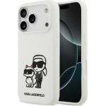 Karl Lagerfeld Case Silicone K&C Sketch & Logo Magsafe For Iphone 17 Pro White - (KLHMP17LSKCGRGOH)