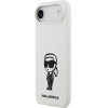 Karl Lagerfeld Case Silicone Karl Sketch & Logo Magsafe For Iphone 17 Air White - (KLHMP17MSKIGROH)