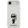Karl Lagerfeld Case Silicone Karl Sketch & Logo Magsafe For Iphone 17 Air White - (KLHMP17MSKIGROH)