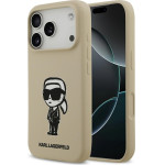 Karl Lagerfeld Case Silicone Karl Sketch & Logo Magsafe For Iphone 17 Pro Brown - (KLHMP17LSKIGROW)
