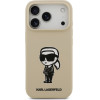 Karl Lagerfeld Case Silicone Karl Sketch & Logo Magsafe For Iphone 17 Pro Brown - (KLHMP17LSKIGROW)