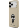 Karl Lagerfeld Case Silicone Karl Sketch & Logo Magsafe For Iphone 17 Pro Max Brown - (KLHMP17XSKIGROW)