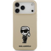 Karl Lagerfeld Case Silicone Karl Sketch & Logo Magsafe For Iphone 17 Pro Max Brown - (KLHMP17XSKIGROW)