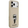 Karl Lagerfeld Case Silicone Karl Sketch & Logo Magsafe For Iphone 17 Pro Max Brown - (KLHMP17XSKIGROW)