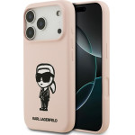 Karl Lagerfeld Case Silicone Karl Sketch & Logo Magsafe For Iphone 17 Pro Max Pink - (KLHMP17XSKIGROP)