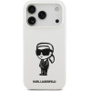 Karl Lagerfeld Case Silicone Karl Sketch & Logo Magsafe For Iphone 17 Pro White - (KLHMP17LSKIGROH)