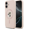 Karl Lagerfeld Case Silicone Karl&Choupette Ring Magsafe For Iphone 17 Pink - (KLHMP17SSCMKCRHP)