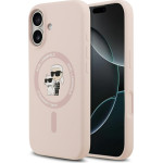 Karl Lagerfeld Case Silicone Karl&Choupette Ring Magsafe For Iphone 17 Pink - (KLHMP17SSCMKCRHP)