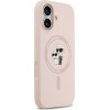 Karl Lagerfeld Case Silicone Karl&Choupette Ring Magsafe For Iphone 17 Pink - (KLHMP17SSCMKCRHP)