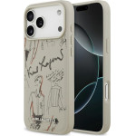 Karl Lagerfeld Etui Grained Pattern & Logo Magsafe Do Iphone 17 Pro Max Szary - (KLHMP17XPGGRMPKG)