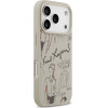 Karl Lagerfeld Etui Grained Pattern & Logo Magsafe Do Iphone 17 Pro Szary - (KLHMP17LPGGRMPKG)