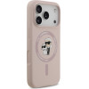 Karl Lagerfeld Silicone Karl&Choupette Ring Magsafe Case For Iphone 17 Pro Pink - (KLHMP17LSCMKCRHP)