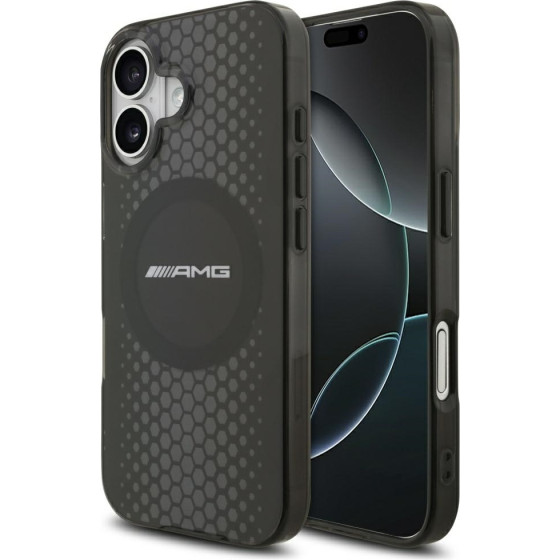 MERCEDES Case Amg Double Layer Transparent Graphics Magsafe For Iphone 17 Black - (AMHMP17S24HHGPK)
