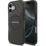 MERCEDES Case Amg Double Layer Transparent Rhombs Magsafe For Iphone 17 black-Red - (AMHMP17S24HRDKR)