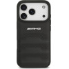 MERCEDES Case Amg Leather Debossed Lines Logo For Iphone 17 Pro Black - (AMHCP17LGSEBK)