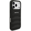 MERCEDES Case Amg Leather Debossed Lines Logo For Iphone 17 Pro Black - (AMHCP17LGSEBK)