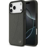 MERCEDES Case Leather Large Laurel Leave Magsafe For Iphone 17 Pro Max Antracyt - (MEHMP17X25ROOLA)
