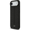 MERCEDES Case Leather Laurel Leaves Stripes Magsafe For Iphone 17 Air Black - (MEHMP17M25RLDLKH)