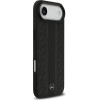 MERCEDES Case Leather Laurel Leaves Stripes Magsafe For Iphone 17 Air Black - (MEHMP17M25RLDLKH)