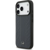 MERCEDES Case Leather Laurel Leaves Stripes Magsafe For Iphone 17 Pro Blue - (MEHMP17L25RLDLVB)