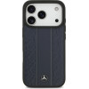 MERCEDES Case Leather Laurel Leaves Stripes Magsafe For Iphone 17 Pro Blue - (MEHMP17L25RLDLVB)