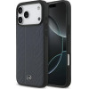 MERCEDES Case Leather Laurel Leaves Stripes Magsafe For Iphone 17 Pro Max Blue - (MEHMP17X25RLDLVB)