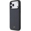MERCEDES Case Leather Laurel Leaves Stripes Magsafe For Iphone 17 Pro Max Blue - (MEHMP17X25RLDLVB)
